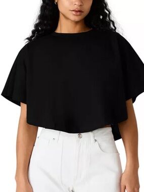 STEVE MADDEN Callum Knit Top Black NWT Size XS